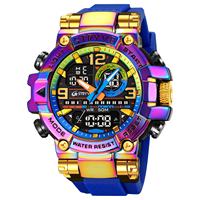 Hommes STRYVE 8025 haute qualité numérique-analogique double mouvement 5ATM montres étanches mode sport hommes Relogio Masculino