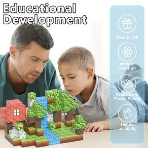 D009 154Pcs Nhựa Cảnh Xây Dựng Khối Từ Khối Rừng Giáo Dục Loạt Xây Dựng Khối Đồ Chơi - Product Image 4