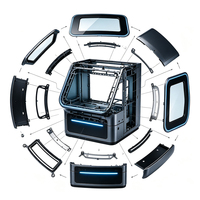Boîtier d'équipement de détection en tôle CNC de précision sur mesure, boîtier d'instrument de laboratoire de qualité médicale, fabrication OEM/ODM