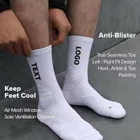 Chaussettes de sport athlétiques en tissu éponge pour hommes, avec bande de coussin personnalisée, design OEM du fabricant, pour le basketball et la course à pied