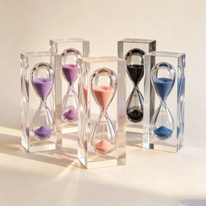 Custom Color Resin Hourglass <b>Sand</b> Timer Decorative Desktop Ornament for Home Office Table Decoration Gift - Product Image 1