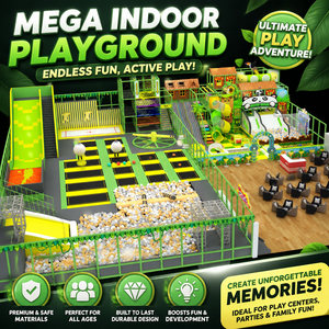 <b>Large</b> Capacity Indoor Playground Soft Play with <b>Slide</b> for Family Gatherings Events - Product Image 1