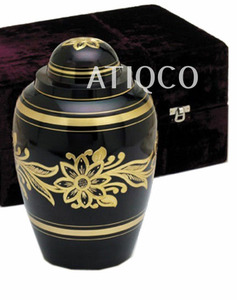 Atiqco Star Stripes Solid Brass Cremation Urn American Style Latest Modern Design Metal <b>Jar</b> Stylish Classical Hot Selling - Product Image 3