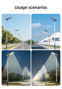 HK ไฟถนนพลังงานแสงอาทิตย์แบบออลอินวันกันน้ำ7000Lm Ip65 50W 6000K PIR เซ็นเซอร์เคลื่อนไหว MPPT โคมไฟพลังงานแสงอาทิตย์ LED ไฟกลางแจ้ง - Product Image 4