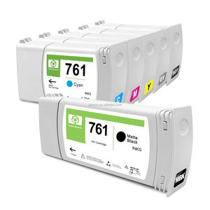 Cartouche compatible AOMYA grand format pour imprimantes <span class=keywords><strong>HP</strong></span> 761 T7100/<span class=keywords><strong>T7200</strong></span> avec encre pigmentée/colorante et puce (775/400ML) - Product Image 1