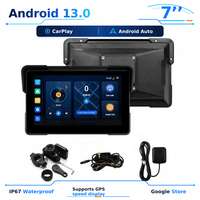 Layar Tampilan CarPlay Nirkabel untuk Sepeda Motor 7 Inci Android 13.0 Unduh Aplikasi 2GB+32GB IP67 Tahan Air Navigasi