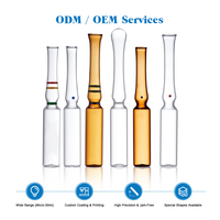 Flacon de médicament LINUO USP Type I en verre borosilicate, ampoule en verre de 1 ml, 2 ml, 3 ml, 5 ml, 10 ml, forme B