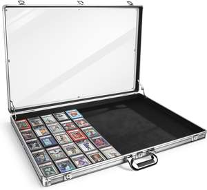 Vitrine d'exposition pour cartes 34"x23" en aluminium, grande vitrine d'exposition pour salon professionnel - Product Image 1
