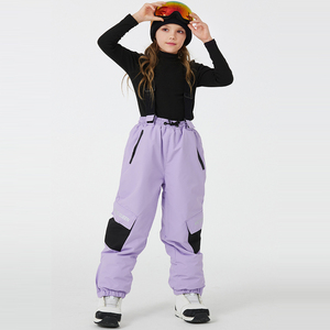 Pantalones de esquí impermeables para niños de 4 a 12 años, pantalones cálidos de esquí y snowboard para niños y niñas para deportes al aire libre - Product Image 5