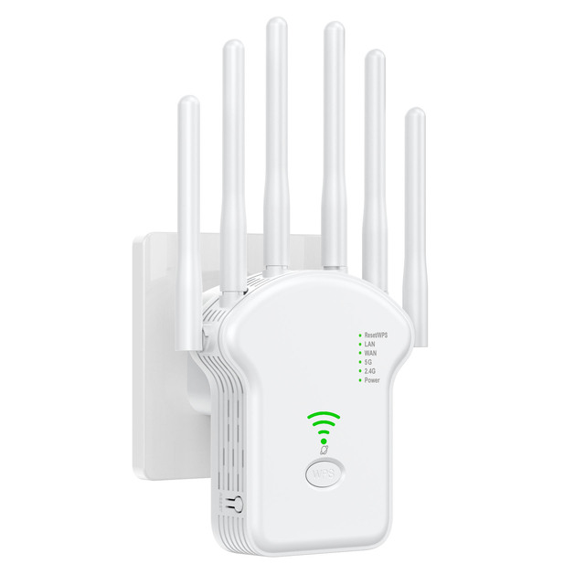 Original Factory Dual Band 5.8GHz 2.4GHz Wifi Repeater Wifi Long Range Extender 1200Mbps With 6 Antenna