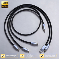 Câble USB YIVO XSSH en argent pur, câble audio USB HiFi à blindage 5 couches, câble d'interconnexion numérique A vers B pour système audio DAC
