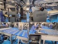 Ligne de production de croissants entièrement automatique ADMF Premium, équipement industriel de boulangerie pour la transformation de la pâte feuilletée