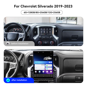 Foforfor Pantalla Vertical 4K de 16.2 Pulgadas para <span class=keywords><strong>Chevrolet</strong></span> Silverado 2019-2023, Radio Estéreo para Auto con Android 15, Carplay, GPS, DSP, 4G, WiFi, OEM - Product Image 2