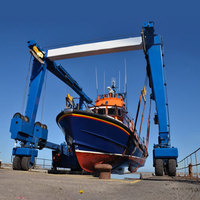 Largement utilisé sur le marché européen 100 tonnes ~ 1000 tonnes grue de yacht de levage de bateau mobile