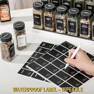 Custom Spice <strong>Label</strong> <strong>Pantry</strong> Containers Jar Sticker Herb Seed Vinyl Glossy Sauce Oil Vinegar Sticker Spice Self Adhesive <strong>Label</strong> - Product Image 2