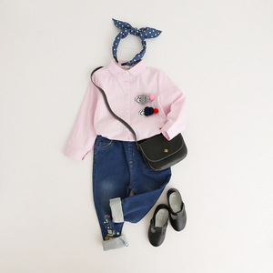 Kid's <b>Light</b> Color Stylish Formal Designs Embroidery <b>Cheap</b> Shirts Made in China - Product Image 5