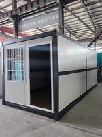Vente en Chine de bureaux et espaces de vie mobiles de conception moderne Maison préfabriquée en conteneur en acier pliable pour hôtel