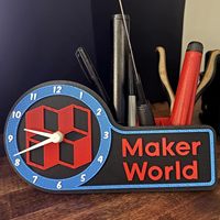 Makerworld MH011 3D Printer jam Model kreatif komponen untuk Bambu Lab A1/X1/X1C/X1E/ P1P/P1S DIY bagian Makerworld kit