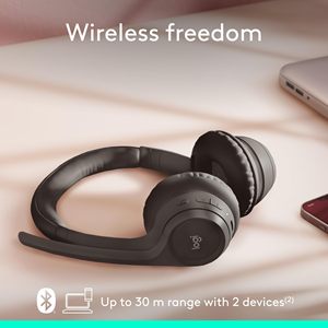 <span class=keywords><strong>Casque</strong></span> sans fil <span class=keywords><strong>Logitech</strong></span> Zone 300 Micros à formation de faisceaux doubles avec algorithmes d'annulation du bruit - Product Image 3