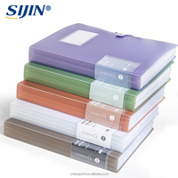 Carpeta de Archivo A4 para Estudiantes con Inserto Transparente de PVC Multicapa, Carpeta de Presentación de Hojas Sueltas para Almacenamiento de Exámenes