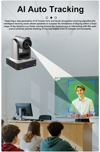 Caméra PTZ 4K 60FPS avec suivi IA et zoom optique 20x, sortie HDMI/SDI/USB3.0 pour diffusion en direct, vidéoconférence, YouTube MC550 4K - Product Image 2