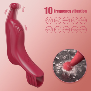 Vente en gros Manchon vibrant en silicone pour doigt Point G massage Manchon vibromasseur sexuel pour couple lesbien - Product Image 2