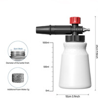 Nouveau canon à mousse Lance lavage de voiture nettoyage mousse pistolet haute pression laveuse pulvérisateur neige mousse Lance
