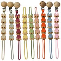 Chaîne de sucette pour bébé de style nouveau du Guangdong, en silicone souple de qualité alimentaire, résistante aux déchirures, avec clip de dentition et sangle anti-perte