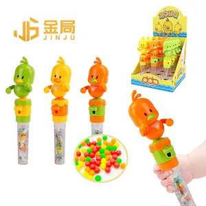 Canard dansant en forme de petit canard en plastique bonbons jouet en plastique dessin animé chine bonbons jouets