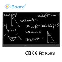 Écran plat interactif de 98 pouces, affichage 4K UHD, écran tactile intelligent avec fonction de projection AI, tableau intelligent grand format pour salle