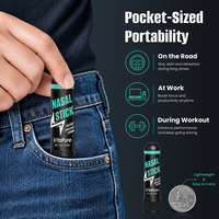 VitaPure 4 Pack Stik Inhaler Nasal Aroma Minyak Esensial Alami Mint yang Menyegarkan untuk Mengemudi, Belajar, dan Bekerja