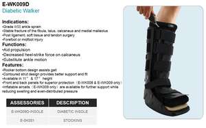 E-Life E-WK009D post-opératoire chirurgie médicale fracture orthèse cheville marche soutien diabétique marcheur botte pour entorse - Product Image 3