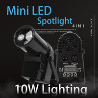 SHEHDS Projecteur LED Mini 10W DMX512 Compact à Vente Chaude pour Scène, DJ, Mariage, Fête, KTV, Musée, Affichage