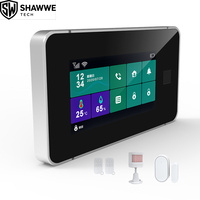 Système de sécurité domestique sans fil avec écran tactile intelligent, connectivité GSM/WiFi, caméra domestique, détection de porte et de fumée