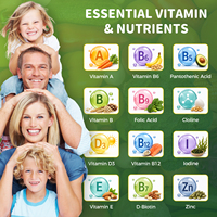 OEM Private Label Suiker Vrije Multivitamine Gummies Fruit & Groente Plantencomplex Glutenvrij GMP Supplement voor Volwassenen Groothandel