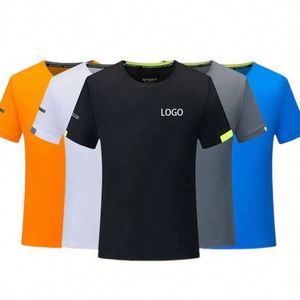 เสื้อยืดคอกลมแขนสั้นพิมพ์โลโก้ตามสั่งสำหรับผู้ชาย - Product Image 3