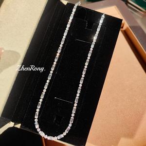 Bracelets et colliers en argent sterling 925 pour femmes, bijoux fins, perles de haricot géométriques de luxe - Product Image 1