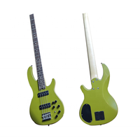 Guitare Basse Électrique Chinoise Mollo F-B400 en Peuplier Massif, Fourniture OEM, 4 Cordes, Manche en Érable de Haute Qualité, Sans Tête, Corne de Laurier