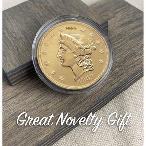 Moneta Commemorativa 1849 P Liberty $20 Double Eagle di <span class=keywords><strong>American</strong></span> Coin Treasures - Ottone e Oro Stratificato - Pezzo da Collezione in Condizioni Pari al Nuovo per Esposizione - Product Image 5