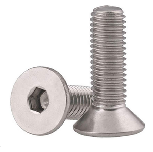 Metric <b>Flat</b> Head <b>Screws</b> 304 Stainless Steel Class 8.8 Standard Thread Plain Finish - Product Image 4