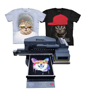 Newest A3 DTG printer digital textile printer polyester wool cotton t-shirt printing machine DTG Printer with XP600 for tshirt
