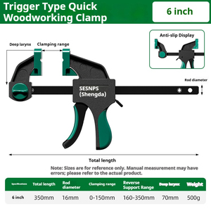 Industrial Grade 90kg Durable <strong>Quick</strong> <strong>Clamp</strong> Bar <strong>Clamps</strong> for DIY Assembly Laboratory Woodworking Tool - Product Image 4