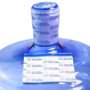 Isı Shrink Sleeve etiketleri için 5 galon su şişe kapağı mühür Shrink etiket PVC paket etiketleri üreticisi özel