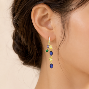 Orecchini Pendenti Lunghi con Frange alla Moda, Gioielli Trendy da Donna, Accessori per Feste - Product Image 3