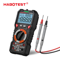 Habotest HT118M Handheld Digital Multimeter 600V Tachometer Data Logging (0.5%+3) Accuracy for Automotive Rotational Motor