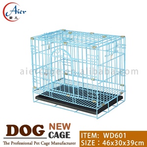 Cage pour chien d'extérieur en fer et métal de taille moyenne avec plateau en plastique à motif animal écologique, emballage en boîte, certifiée TUV - Product Image 6