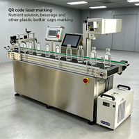 Machines de marquage laser automatiques avec système de convoyeur pour les bouteilles en verre et en plastique, les lignes d'emballage des aliments, des boissons et des cosmétiques