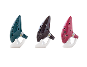 Ocarina 12 agujeros Alto C <span class=keywords><strong>Flauta</strong></span> de cerámica Instrumento musical <span class=keywords><strong>para</strong></span> principiantes con soporte de exhibición de bolsa de <span class=keywords><strong>cancionero</strong></span> - Product Image 4