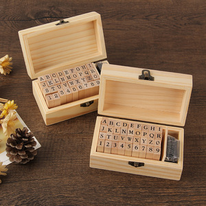 Jeu de tampons en bois personnalisés pour enfants, jeu de tampons, <span class=keywords><strong>écologique</strong></span>s, bon marché, vente en gros, - Product Image 1