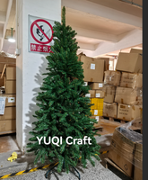 Meilleures ventes en gros, décoration de fête de Noël, arbre de Noël artificiel géant en PVC de 6 pieds